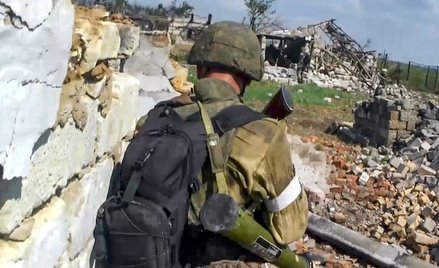 Rosyjski żołnierz podczas walk w obwodzie mikołajowskim, fot. z 29 sierpnia