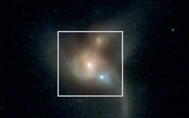 Zderzenie trzech galaktyk. Trzy czarne dziury zderzą się ze sobą