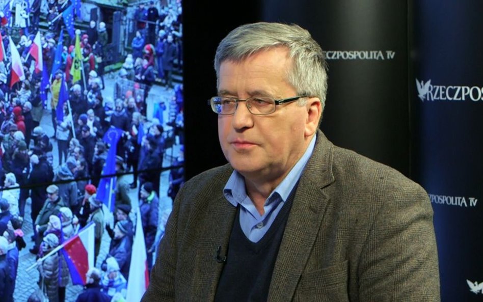 Bronisław Komorowski: Małgorzata Gersdorf u Andrzeja Dudy? Kobiecie nie zagląda się do torebki