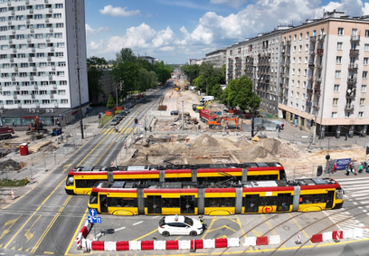Roboty spowodują zmiany w ruchu i kursowaniu tramwajów od poniedziałku, 2 czerwca