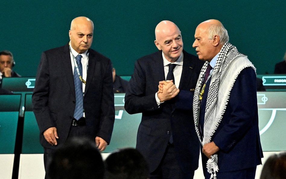 Moshe Zuares, Gianni Infantino i Jibril Rajoub