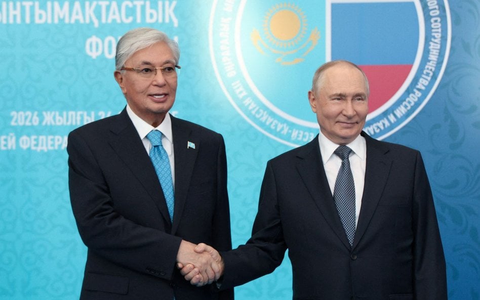 Kasym-Żomart Tokajew i Władimir Putin