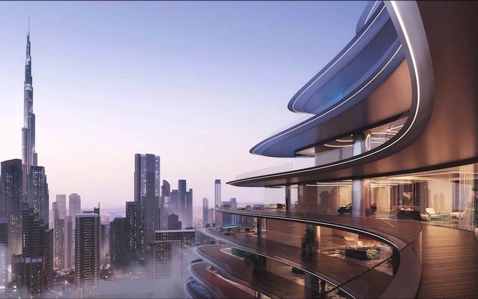 Z tarasów budynku Bugatti Residences będzie można podziwiać panoramę Dubaju.