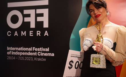 Reżyser Tonya Noyabrova podczas gali zamknięcia Międzynarodowego Festiwalu Kina Niezależnego Masterc