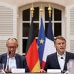 Kanclerz Niemiec Friedrich Merz i prezydent Francji Emmanuel Macron