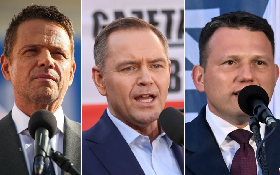Rafał Trzaskowski, Karol Nawrocki i Sławomir Mentzen