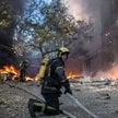 Rosyjski atak dronów w Kijowie