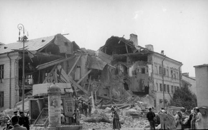 Efekty bombardowania Lublina w czasie II wojny światowej