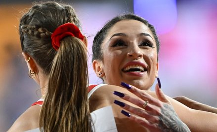 Ewa Swoboda na mecie biegu na 60 m