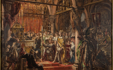 Jan Matejko, „Koronacja pierwszego króla Polski” – obraz olejny na desce z 1889 r.
