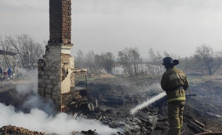 Wieś Biały Jar w regionie Krasnojarskim