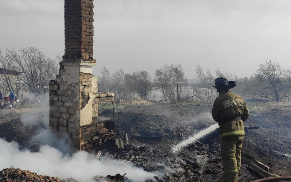 Wieś Biały Jar w regionie Krasnojarskim