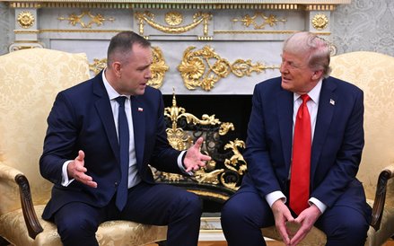 Karol Nawrocki i Donald Trump
