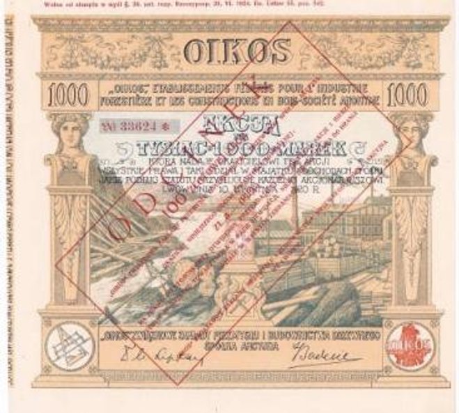 Efektownie wygląda akcja Zakładów OIKOS, kosztuje 250 zł.