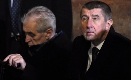 Prezydent Milosz Zeman i premier Andrej Babisz