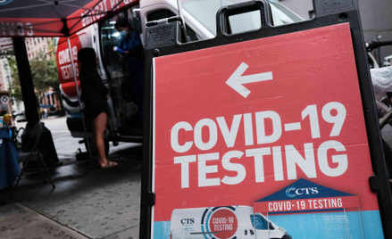 Punkt testowania na COVID-19 w USA