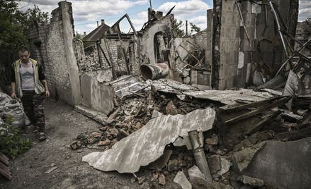 Skutki rosyjskiego ostrzału w Lisiczańsku