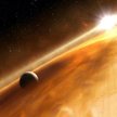 Tak artysta wyobraża sobie jedną z pozasłonecznych planet