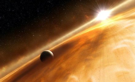 Tak artysta wyobraża sobie jedną z pozasłonecznych planet