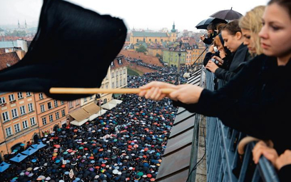 Czarny protest w Warszawie