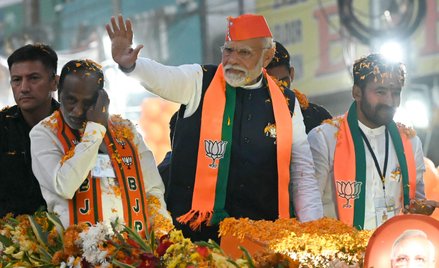 Premier Narendra Modi wsparł kampanię wyborczą BJP w stanie Telangana, ale tam jego partia zdecydowa