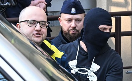 Poseł PiS Dariusz Matecki doprowadzany na posiedzenie aresztowe w Sądzie Rejonowym dla Warszawy-Moko