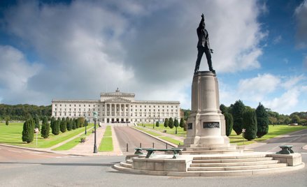 Stormont w Belfaście – siedziba parlamentu Irlandii Północnej