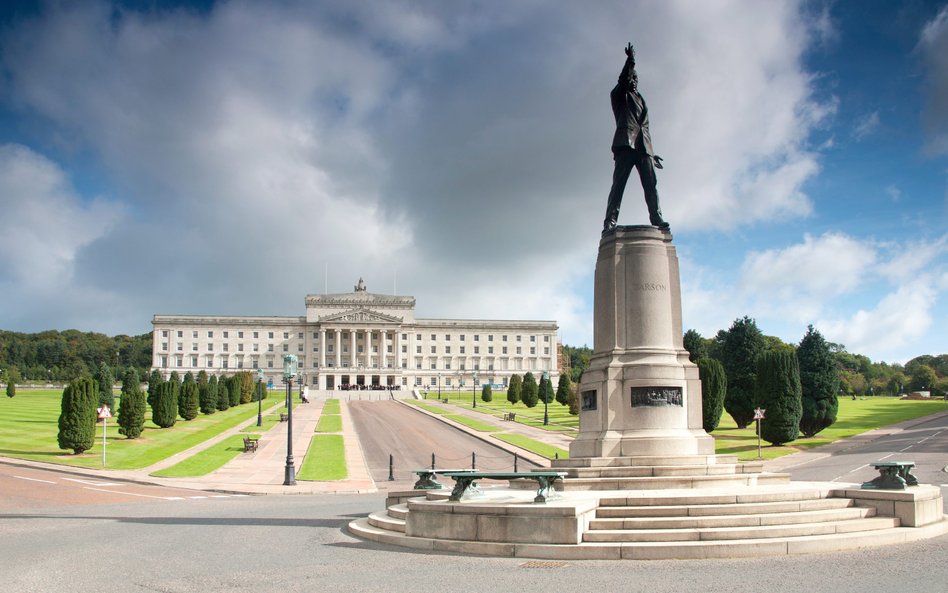 Stormont w Belfaście – siedziba parlamentu Irlandii Północnej