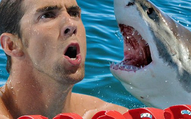 Michael Phelps przegrał wyścig z rekinem