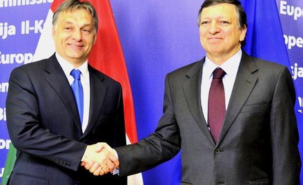 Premier Węgier Viktor Orban i szef Komisji Europejskiej Jose Manuel Barroso