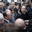 Francois Hollande na miejscu zamachu