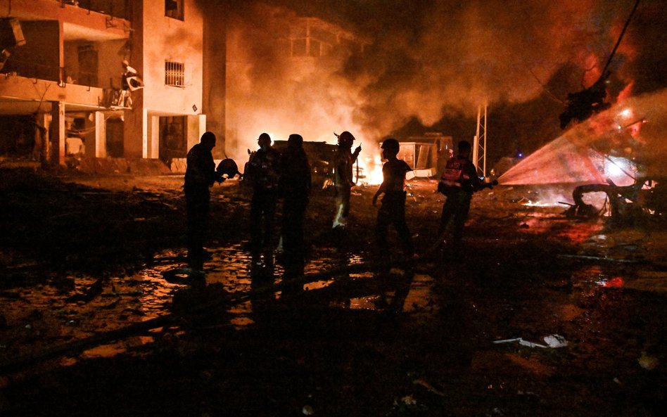 Pożar w Hajfie po irańskim ataku