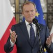 Donald Tusk, przewodniczący Platformy Obywatelskiej. W badaniu CBOS Koalicja Obywatelska zanotowała 