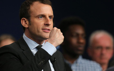 Kandydat na prezydenta Francji Emmanuel Macron