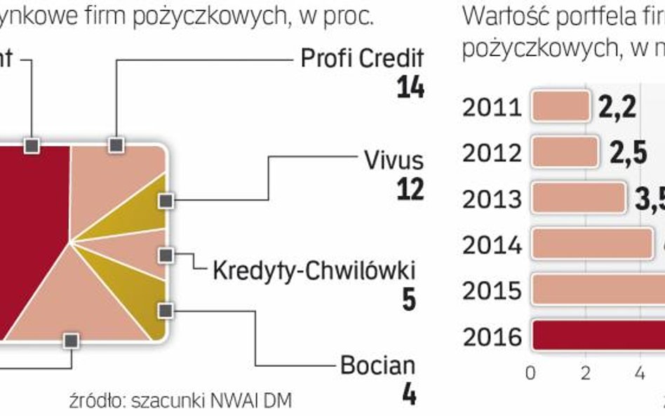 Rynek pożyczkowy podzielony między kilku graczy
