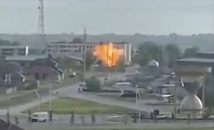 Dron zaatakował teren 42. Gwardyjskiej Dywizji Strzelców Zmotoryzowanych
