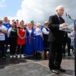 Jarosław Kaczyński podczas pikniku rodzinnego z cyklu "Z miłości do Polski"