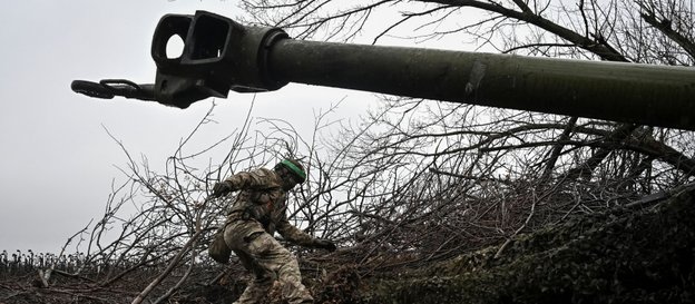 Pozycja ukraińskiego wojska w pobliżu Pokrowska