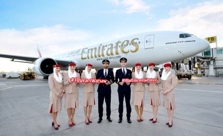 Emirates świętują jubileusz w Polsce. 1,6 miliona pasażerów w 10 lat