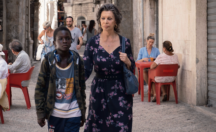 Sophia Loren (Rosa) i Ibrahima Gueye (Momo) w filmie „Życie przed sobą”, który w 2020 r. zrealizował