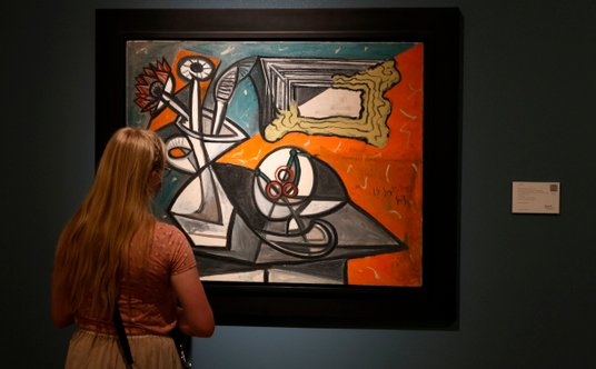 Martwa natura z koszem owoców i kwiatów - Pablo Picasso