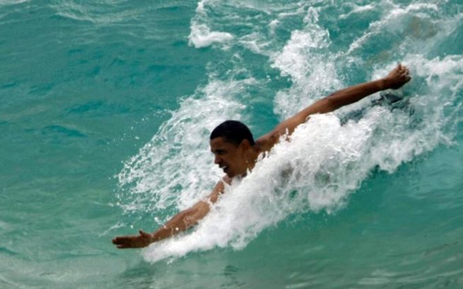 Barack Obama na Hawajach jeszcze jako senator (zdjęcie z sierpnia 2008 roku)
