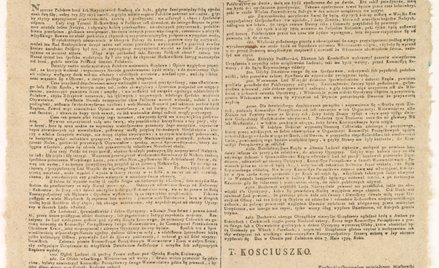 Uniwersał Połaniecki Tadeusza Kościuszki, Najwyższego Naczelnika Siły Zbrojnej Narodowej,  ogłoszony