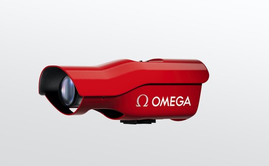 Kamera systemu Scan’O’Vision Ultimate odpowiedzialna za fotofinisz podczas biegów na bieżni.