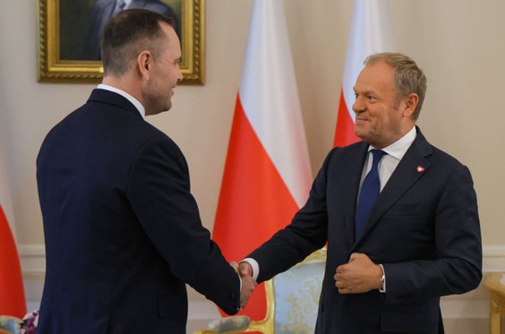 W południe prezydent Karol Nawrocki i premier Donald Tusk spotkali się w Pałacu Prezydenckim