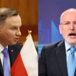 Spór z KE o praworządność w Polsce: Timmermans z uwagą słucha Dudy
