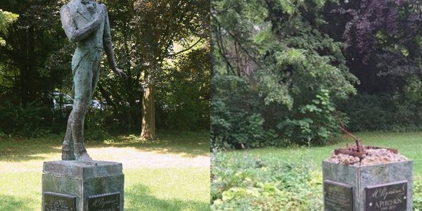 W niemieckim mieście skradziono pomnik Puszkina. Rosja podejrzewa Polskę i kraje bałtyckie