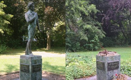 Skradziony pomnik Puszkina w Hemer