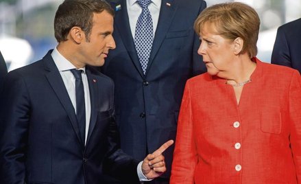 Prezydent Francji Emmanuel Macron przekonuje niemiecką kanclerz Angelę Merkel do stworzenia unii fis