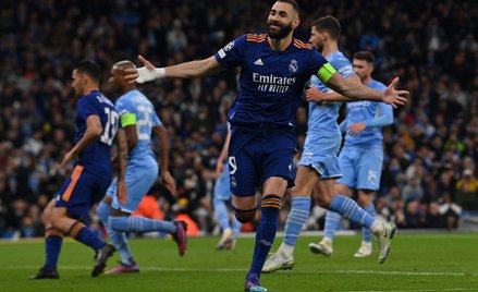Karim Benzema strzelił już dziewięć goli w fazie pucharowej